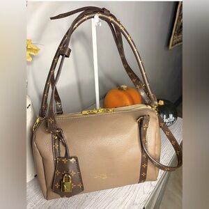 Tan satchel